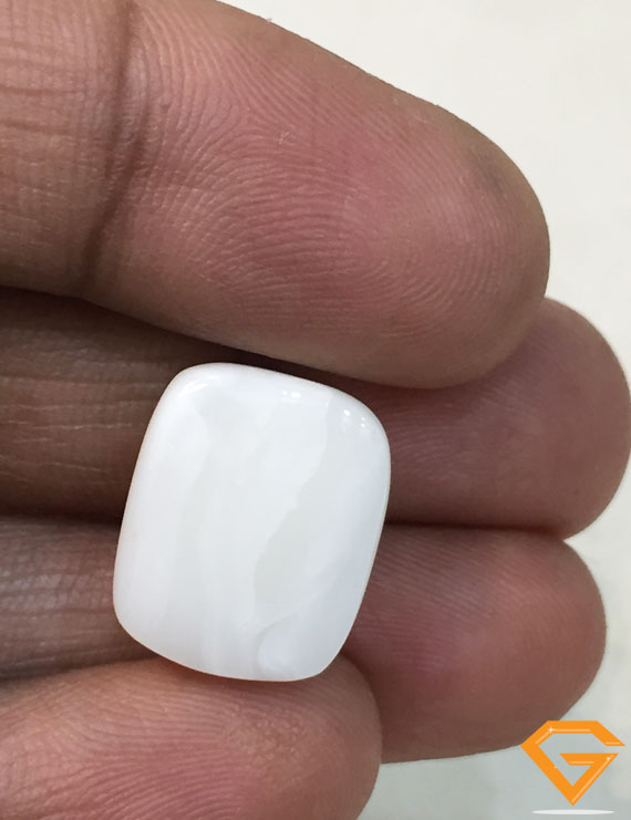 20.25 ratti/18.17 ct Natural Certified  White Coral/सफ़ेद मूंगा